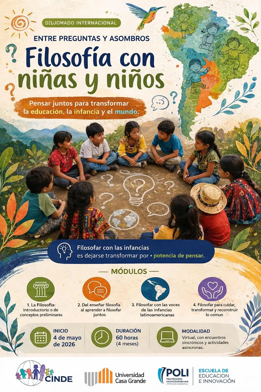 Diplomado Internacional en Filosofía con Niñas y Niños